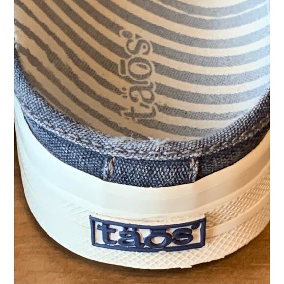 Taos EZ Soul Women's Size 7 Shoes Blue Wash Canvas Slip On Mule Sneakers - Picture 7 of 15